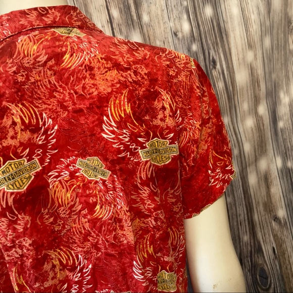 Harley Davidson Button Down Top - Picture 8 of 10